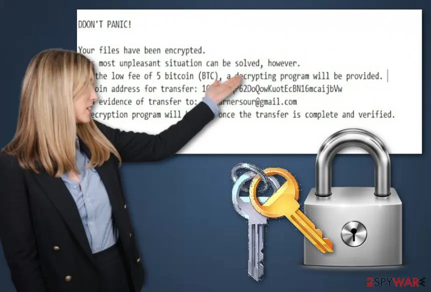 Screenshot of SARansom: virus