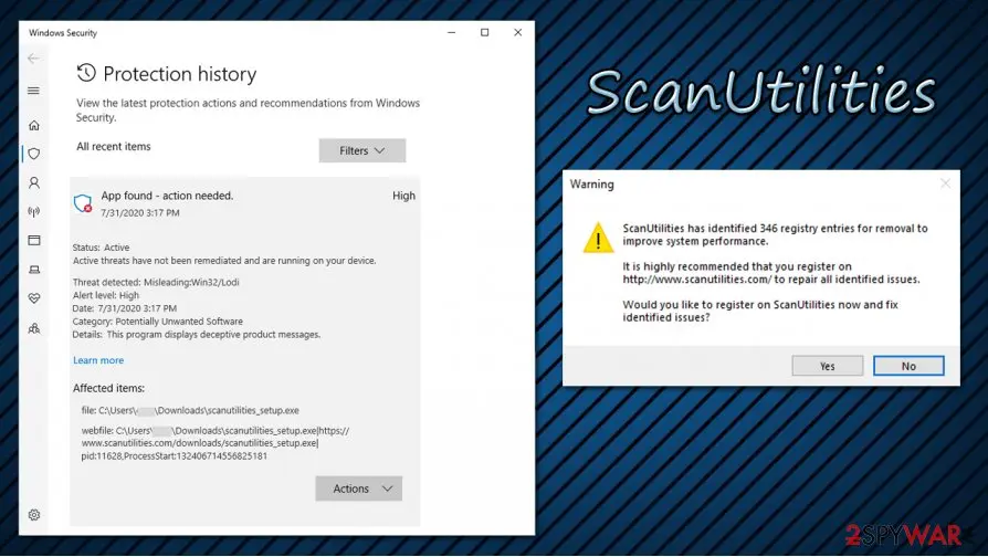 ScanUtilities: detected by many antivirus solutions