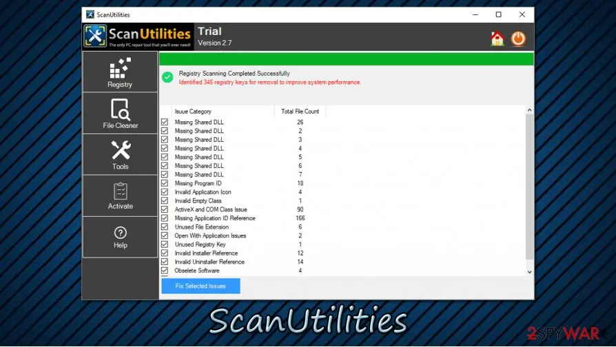 ScanUtilities: potentially unwanted program pup