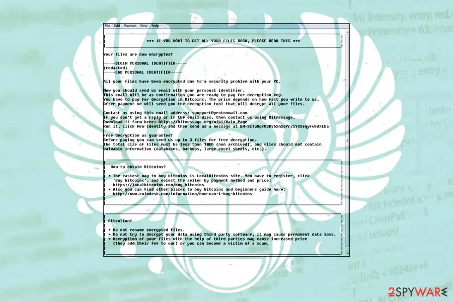 Scarab ransomware virus: scarab ransomware crypto virus