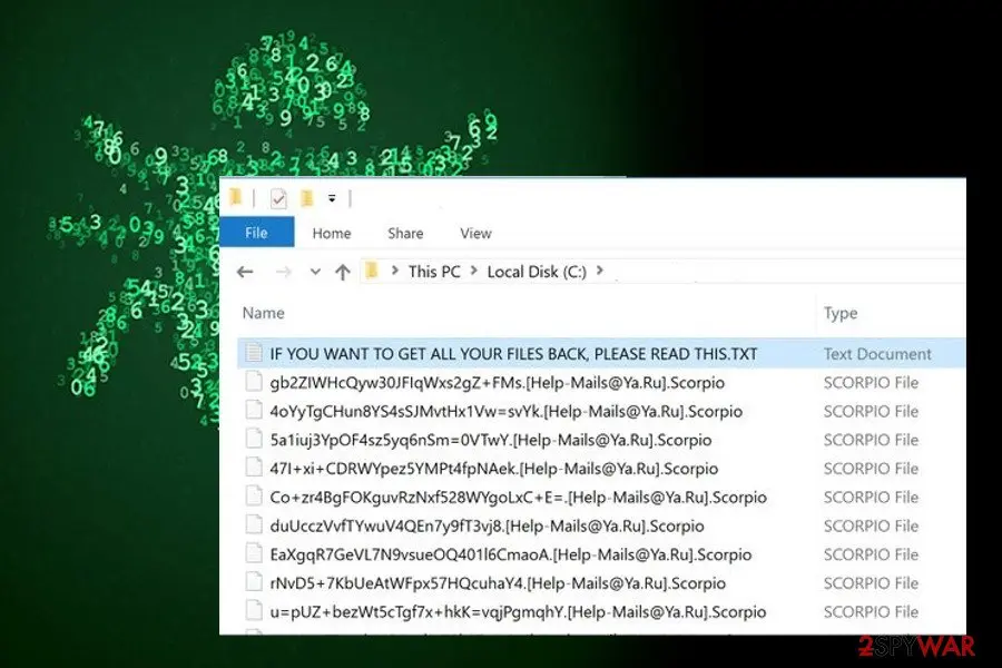 Scarab ransomware virus: scarab scorpio ransomware