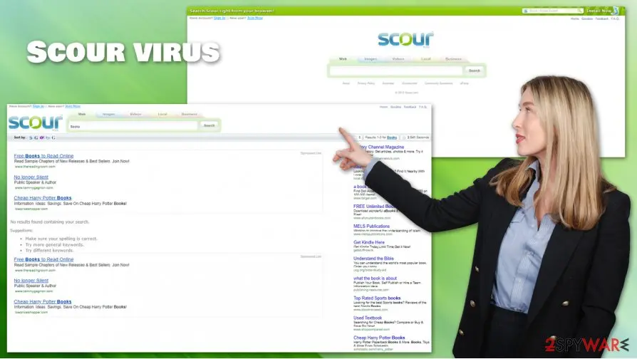 Scour virus: browser hijacker