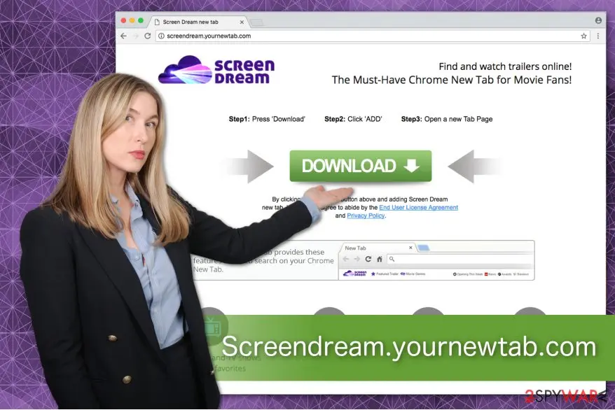 Screen Dream: screendream yournewtab com is a potentially unwanted program