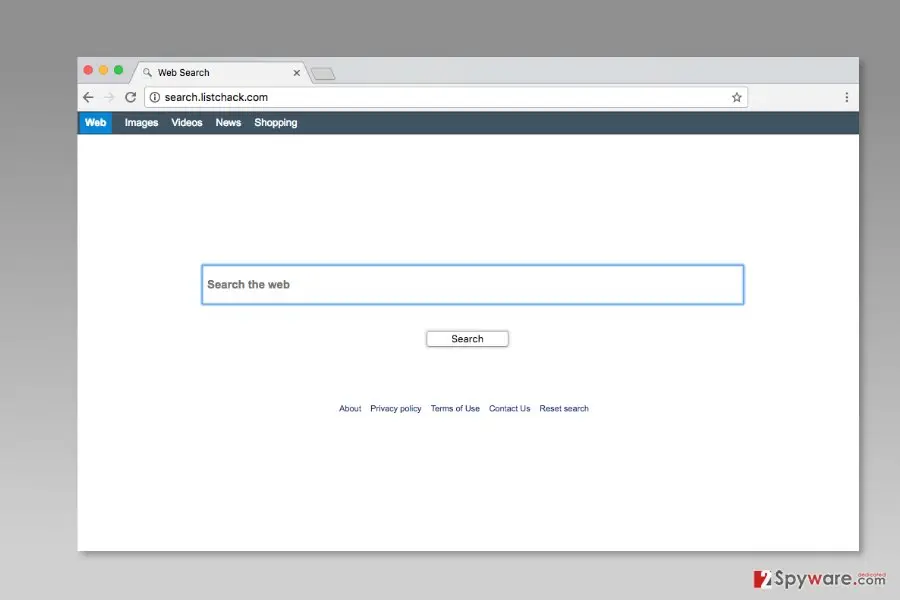 Search.listchack.com virus: search listchack com