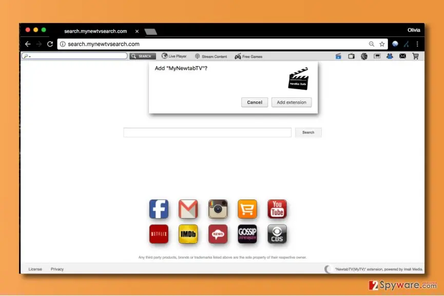 Search.mynewtvsearch.com virus: search mynewtvsearch com virus
