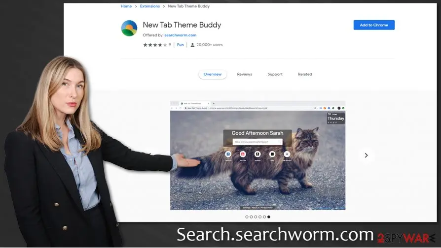 Search.searchworm.com: search searchworm com pup new tab theme buddy