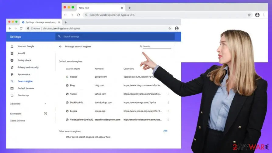 Search.validexplorer.com: search validexplorer com virus