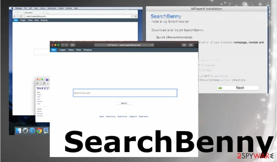 Screenshot of SearchBenny: pup