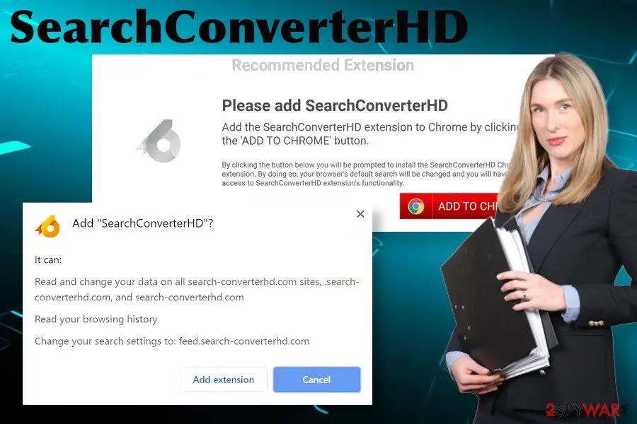 Screenshot of SearchConverterHD: malware