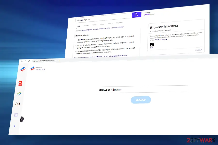 Screenshot of SearchConverterz: screenshot