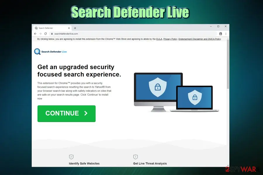 Searchdefenderlive.com: searchdefenderlive com potentially unwanted program browser extensions