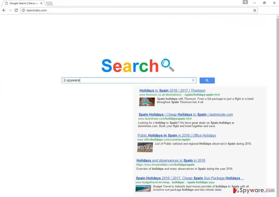 Searchoko.com virus: searchoko virus