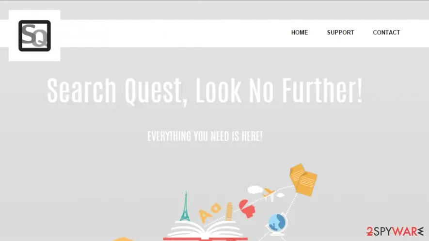 Screenshot of SearchQuest: virus