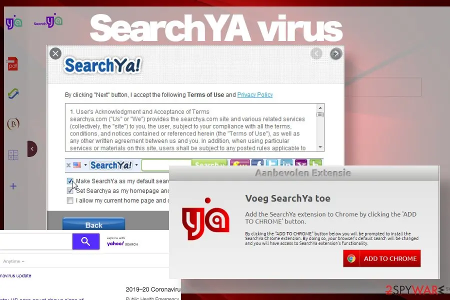 Screenshot of SearchYA: pup