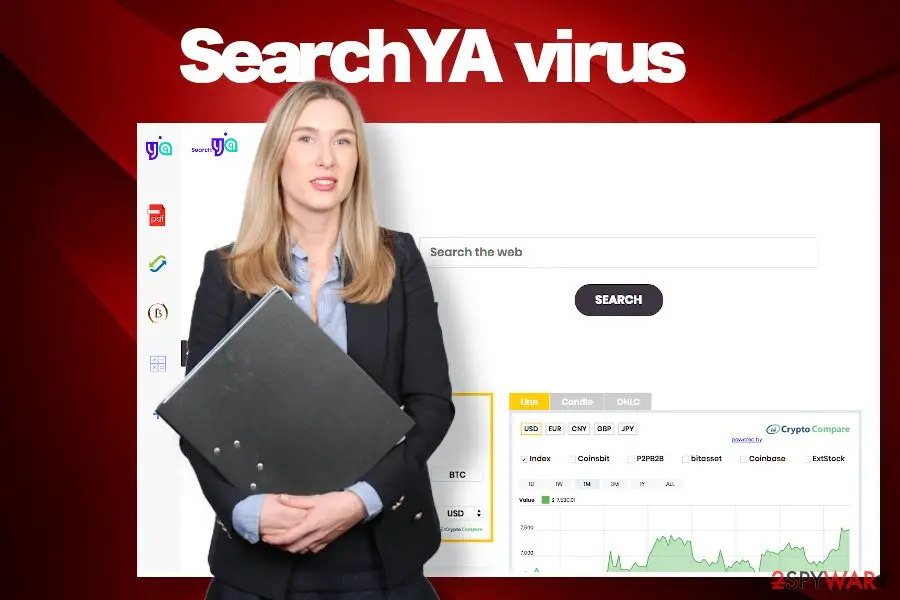 Screenshot of SearchYA: virus 1