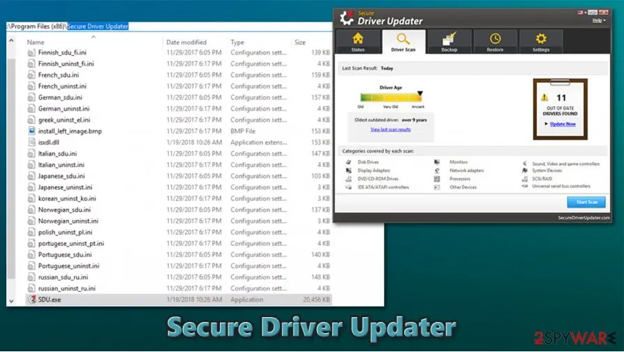 Secure Driver Updater: virus