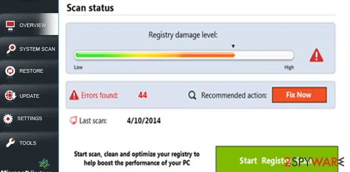 Secure PC Cleaner: screenshot