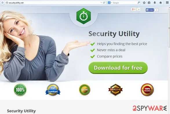 Screenshot of Security Utility: screenshot