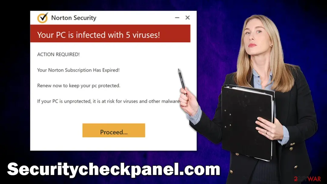 Securitycheckpanel.com: securitycheckpanel com scam virus