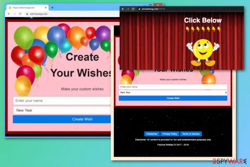 Screenshot of Seemessage.site: seemessage site