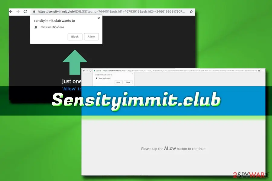 Sensityimmit.club: sensityimmit club adware push notification virus