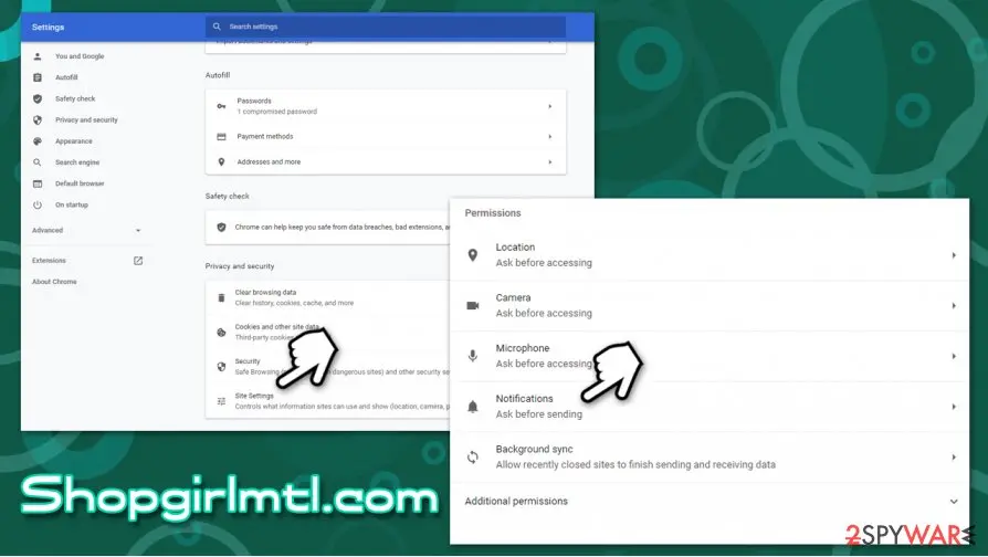 Shopgirlmtl.com: shopgirlmtl com remove from chrome