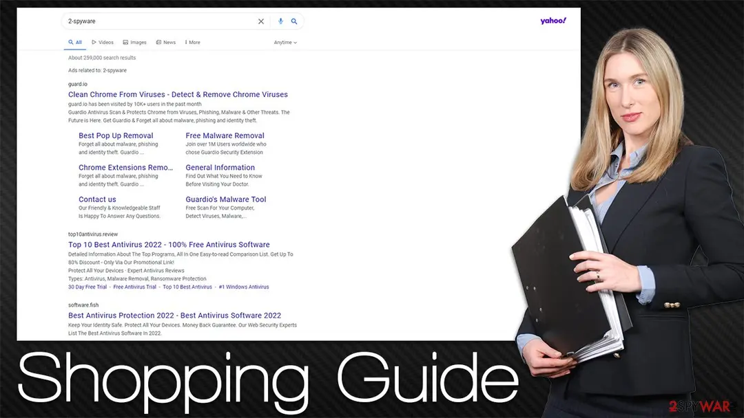 Shopping Guide: adware virus