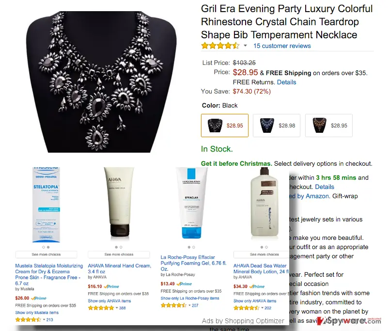 Shopping Optimizer: ads virus