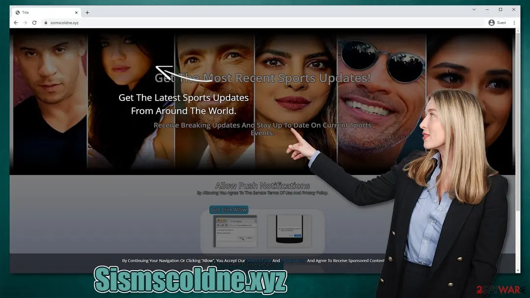 Sismscoldne.xyz: sismscoldne xyz push notifications popups