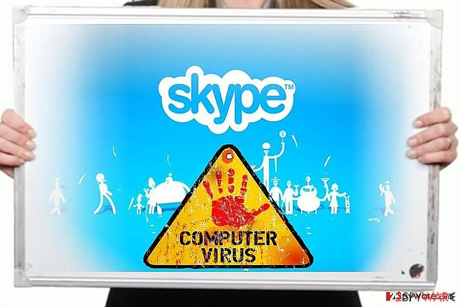 Screenshot of Skype virus: skype1