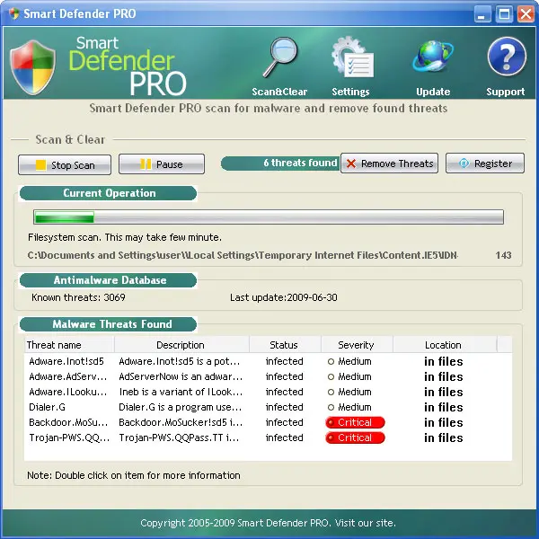 Smart Defender Pro: screenshot