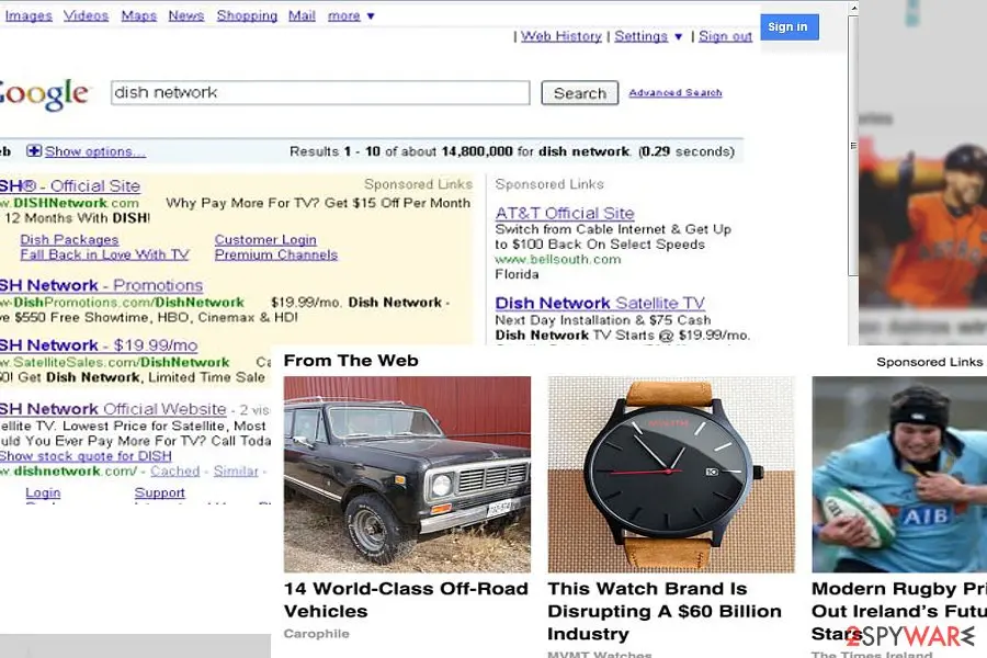 Sponsored Links virus: sponsored links adware