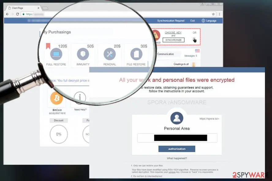 Spora ransomware virus: spora virus