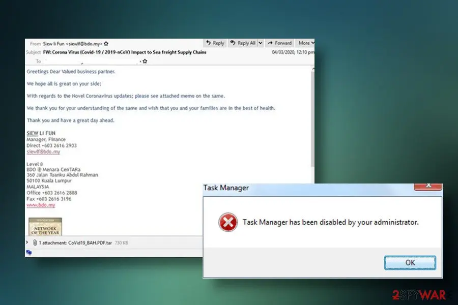 Screenshot of Sqpc ransomware: screenshot