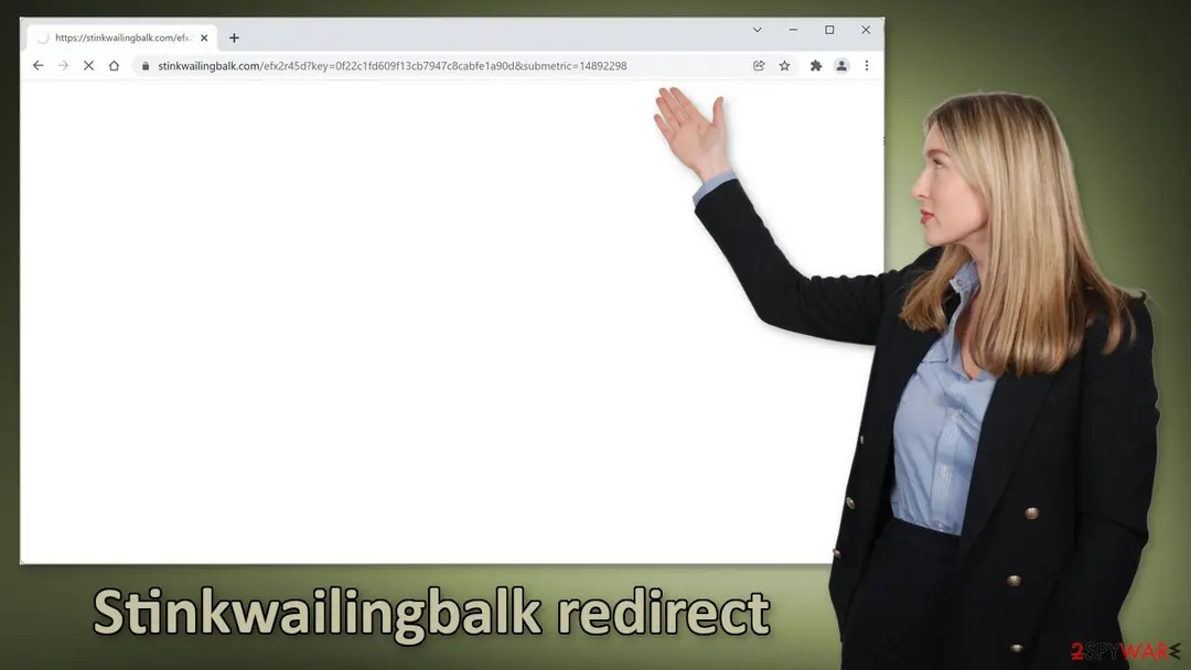 Screenshot of Stinkwailingbalk: redirect