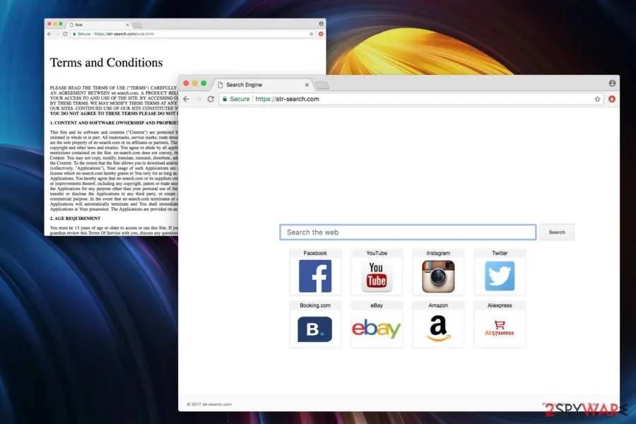 Str-search.com: str search com virus