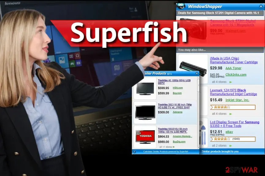 Screenshot of Superfish: adware virus