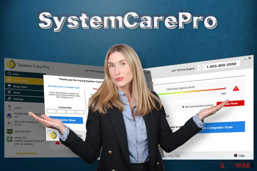 Screenshot of SystemCarePro: optimizer