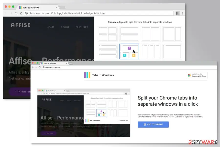 Tabs to Windows virus: tabs to windows download page