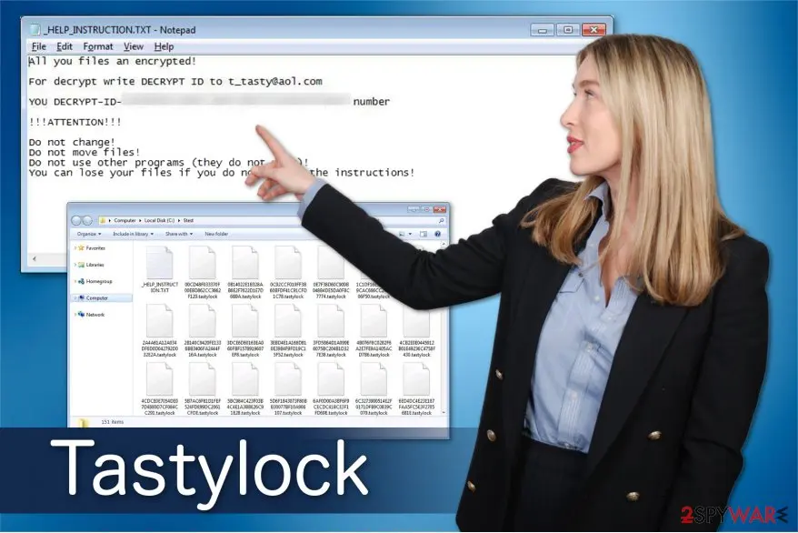Tastylock ransomware: encrypts data