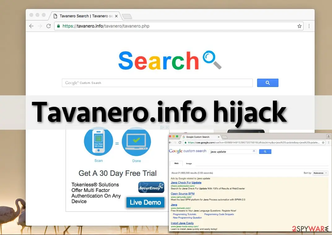 Tavanero.info: tavanero info redirect virus