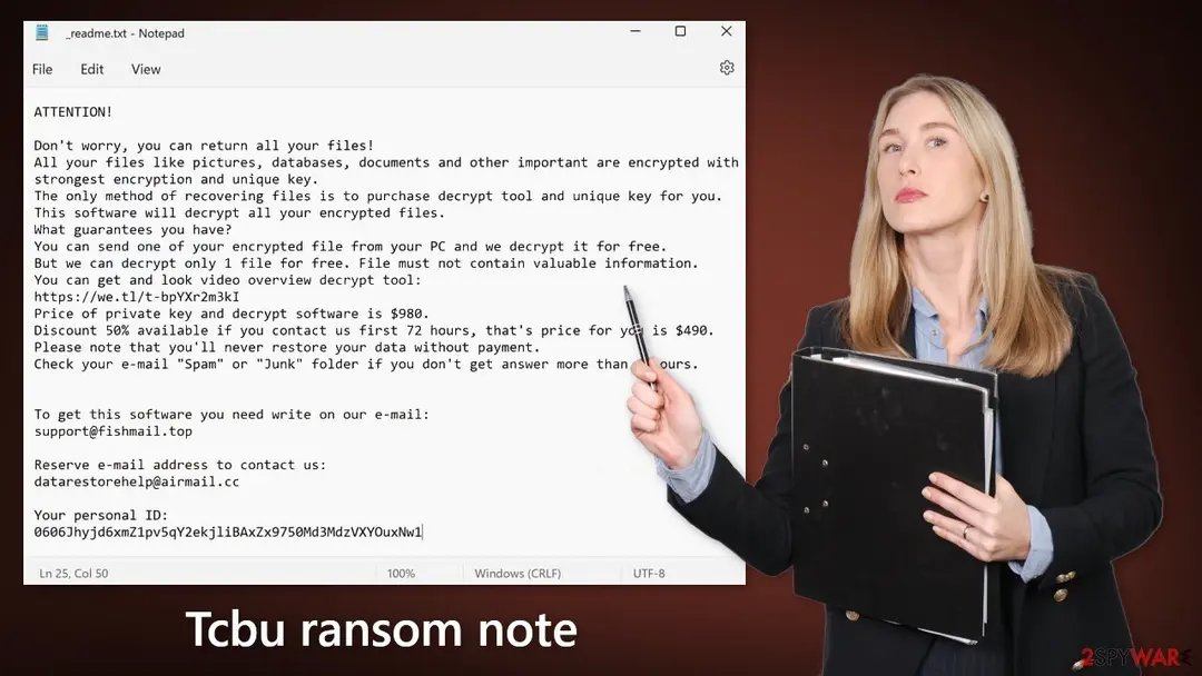 Tcbu ransomware: tcbu ransom note
