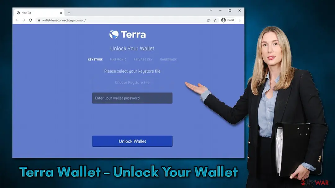 Terra Wallet – Unlock Your Wallet: terra wallet unlock your wallet scam virus