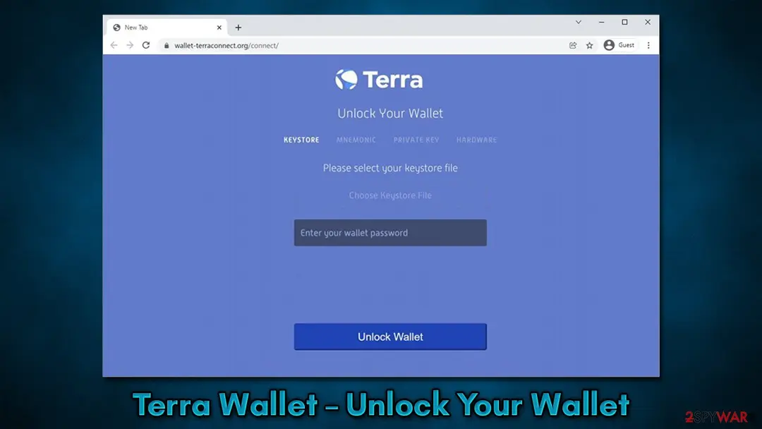 Terra Wallet – Unlock Your Wallet: terra wallet unlock your wallet scam