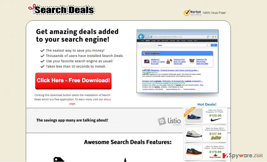 Search Deals: the example of ads