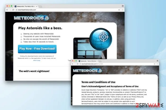 Meteoroids virus: the main page of meteroids virus
