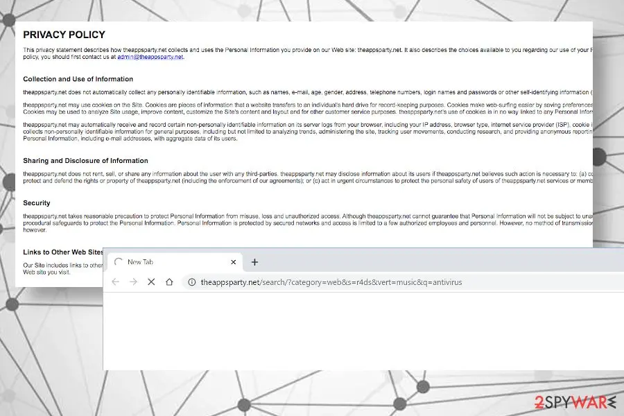 Theappsparty.net: theappsparty net hijack