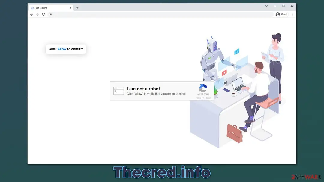 Thecred.info: thecred info push notification virus