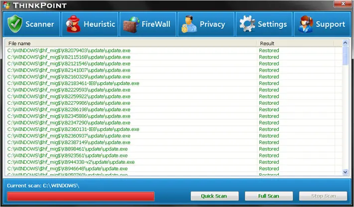 Screenshot of ThinkPoint: screenshot