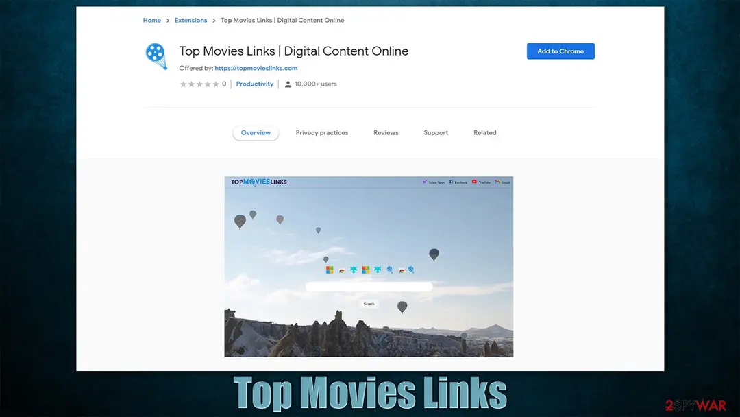 Top Movies Links: browser hijacker